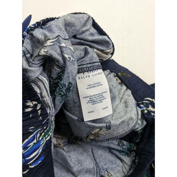Polo Ralph Lauren Lounge Pants Mens Small Blue Flannel Fishing Pattern Pajamas - Picture 6 of 10